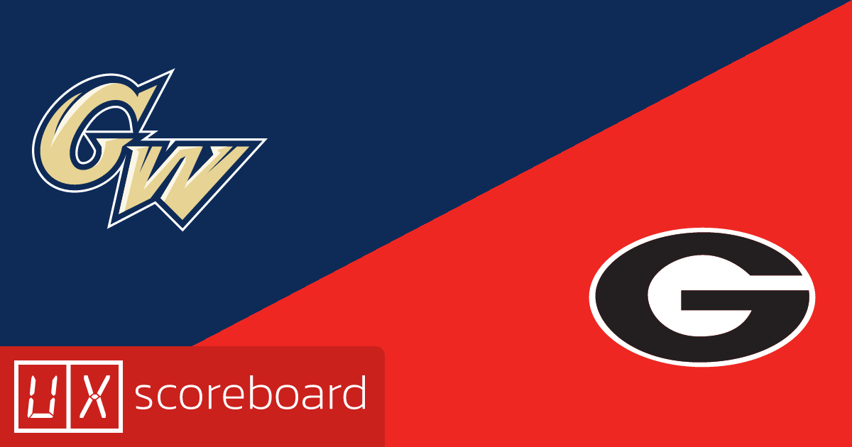 George Washington Revolutionaries vs Georgia Bulldogs game highlights