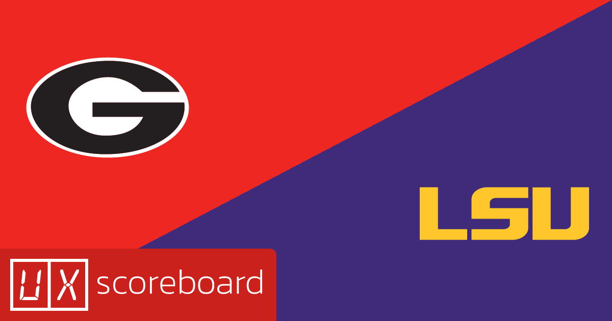 Georgia Bulldogs vs LSU Tigers game highlights