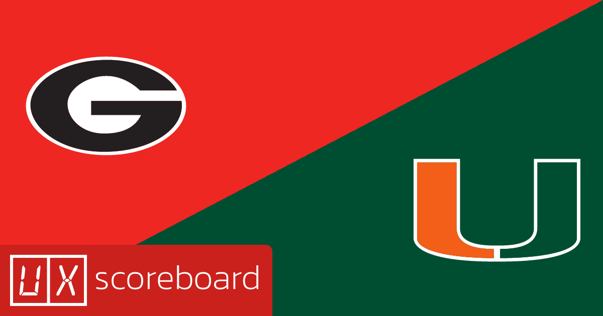 Georgia Bulldogs vs Miami Hurricanes game highlights