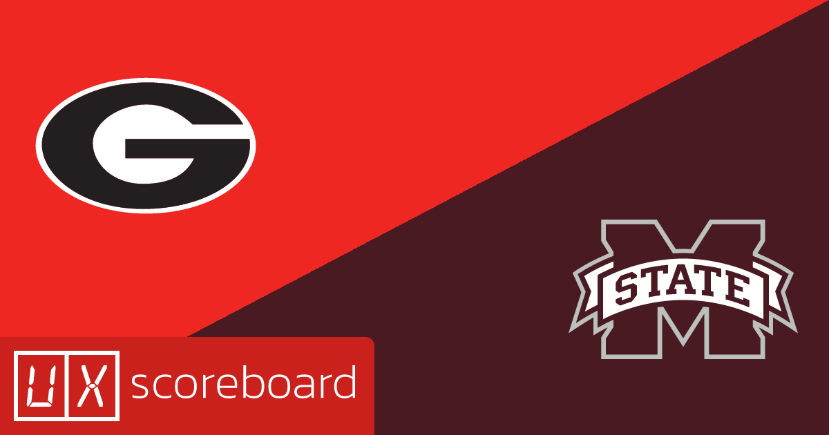 Georgia Bulldogs vs Mississippi State Bulldogs game highlights