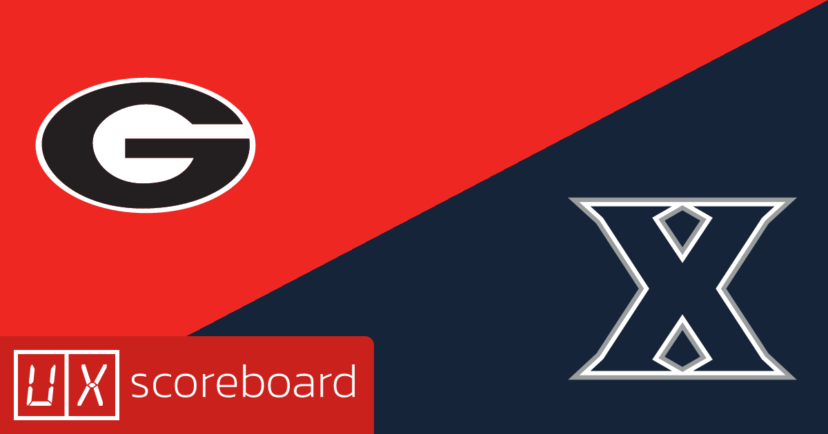 Georgia Bulldogs vs Xavier Musketeers game highlights