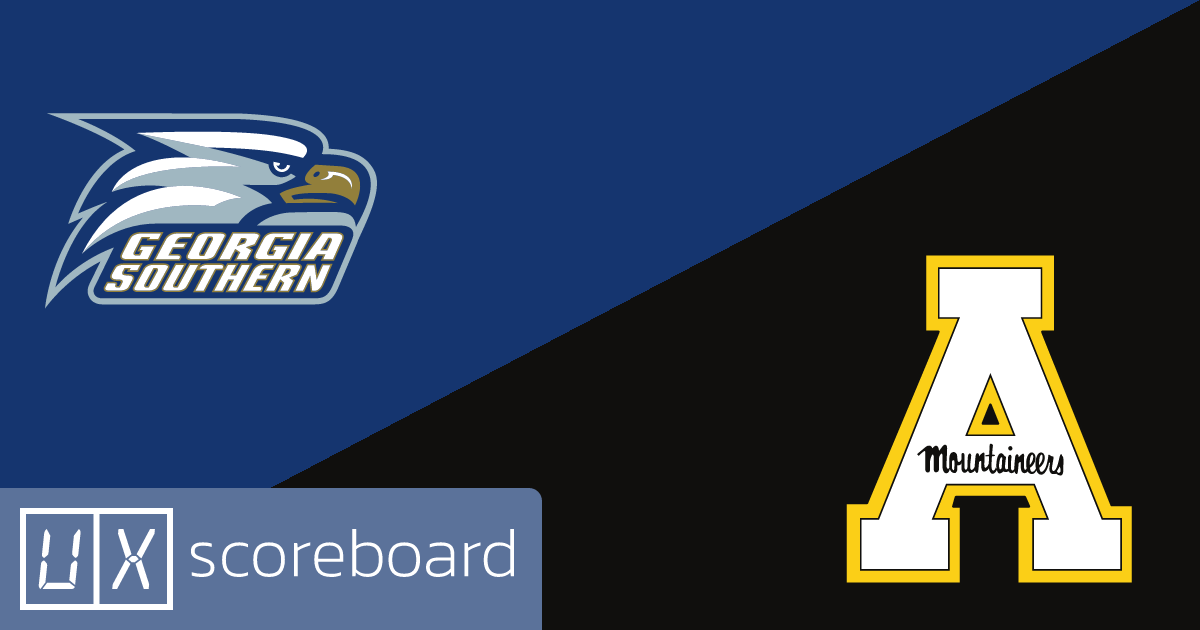 Georgia Southern Eagles vs Appalachian State Mountaineers game highlights