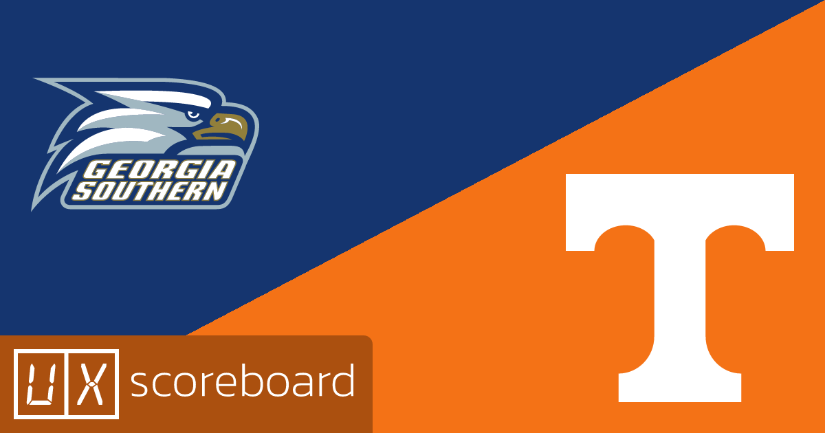 Georgia Southern Eagles vs Tennessee Volunteers game highlights