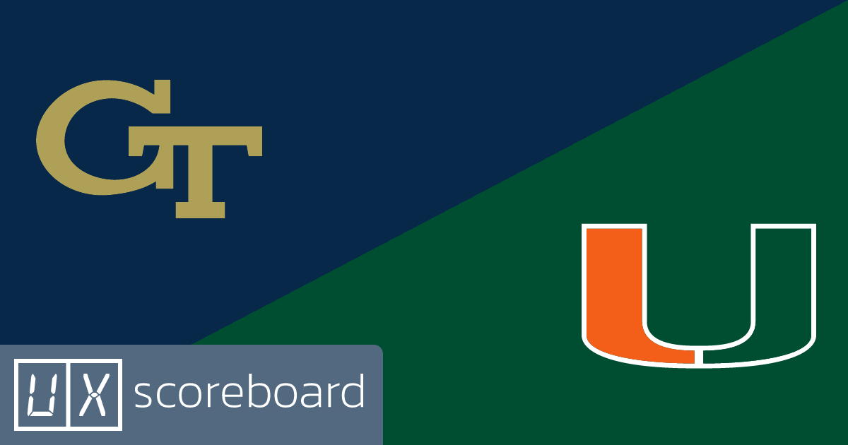 Georgia Tech Yellow Jackets vs Miami Hurricanes game highlights