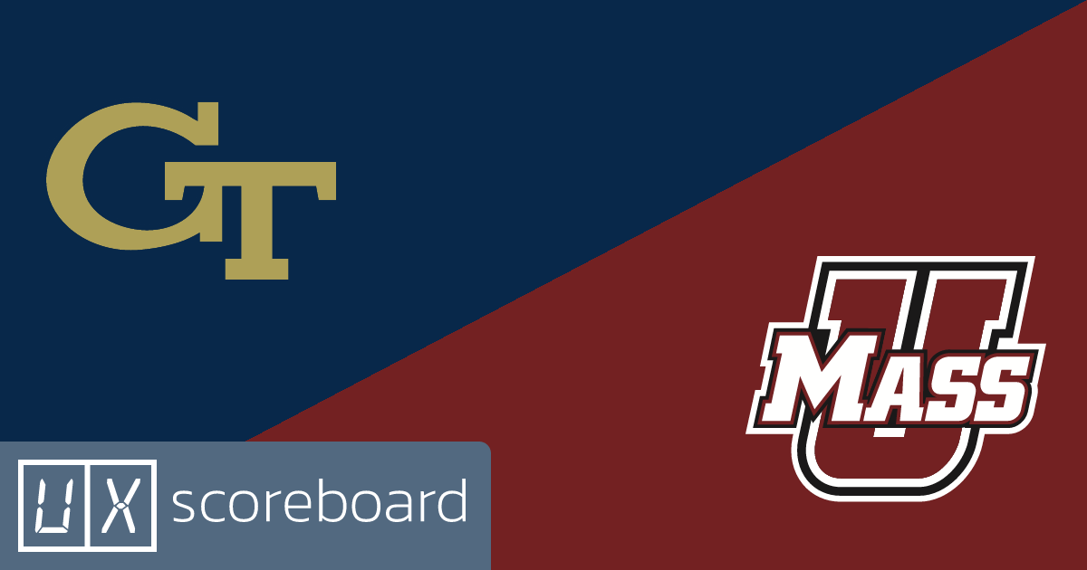 Georgia Tech Yellow Jackets vs UMass Minutemen game highlights