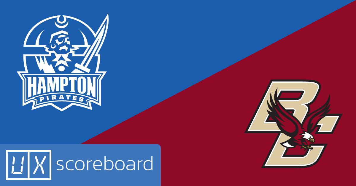 Hampton Pirates vs Boston College Eagles game highlights