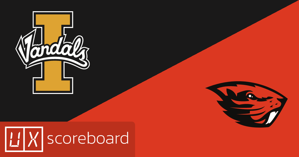 Idaho Vandals vs Oregon State Beavers game highlights