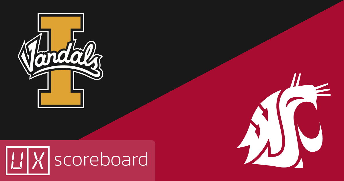 Idaho Vandals vs Washington State Cougars game highlights