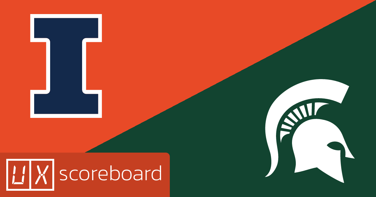 Illinois Fighting Illini vs Michigan State Spartans game highlights