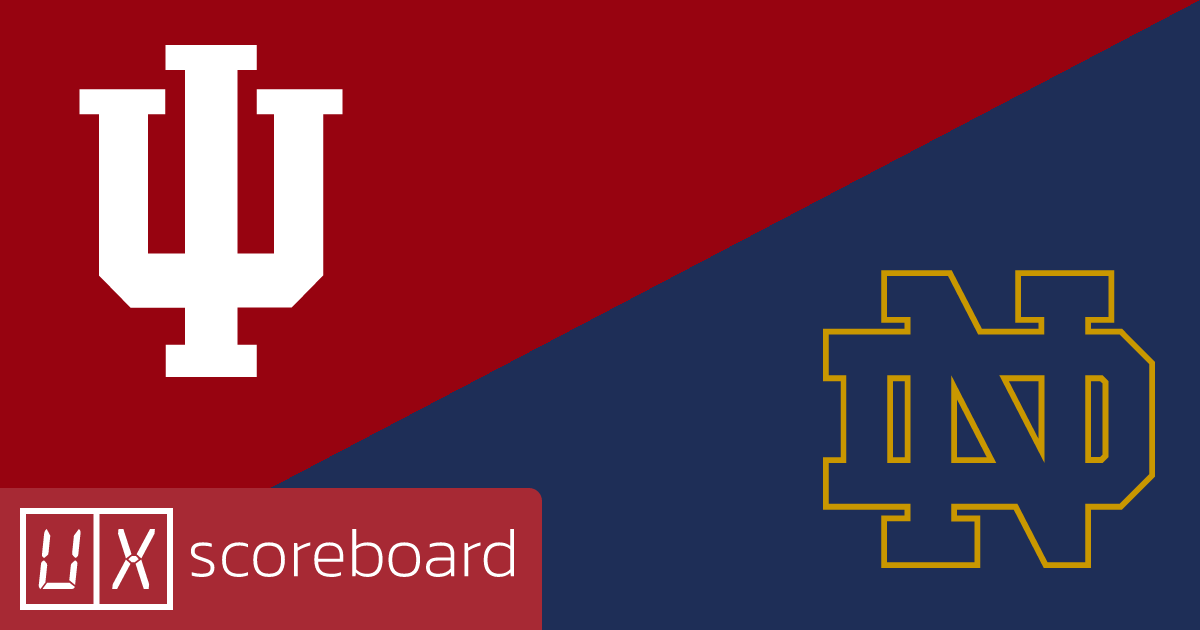 Indiana Hoosiers vs Notre Dame Fighting Irish game highlights