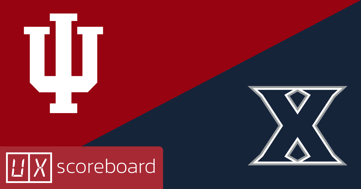 Indiana Hoosiers vs Xavier Musketeers game highlights