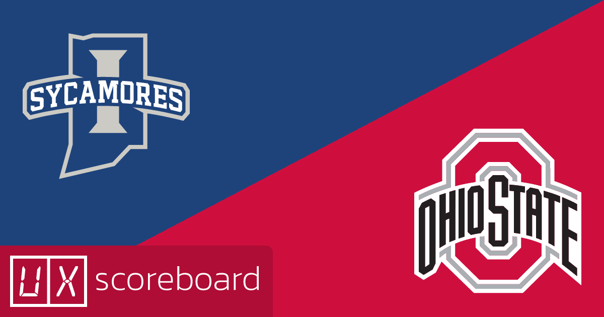 Indiana State Sycamores vs Ohio State Buckeyes game highlights