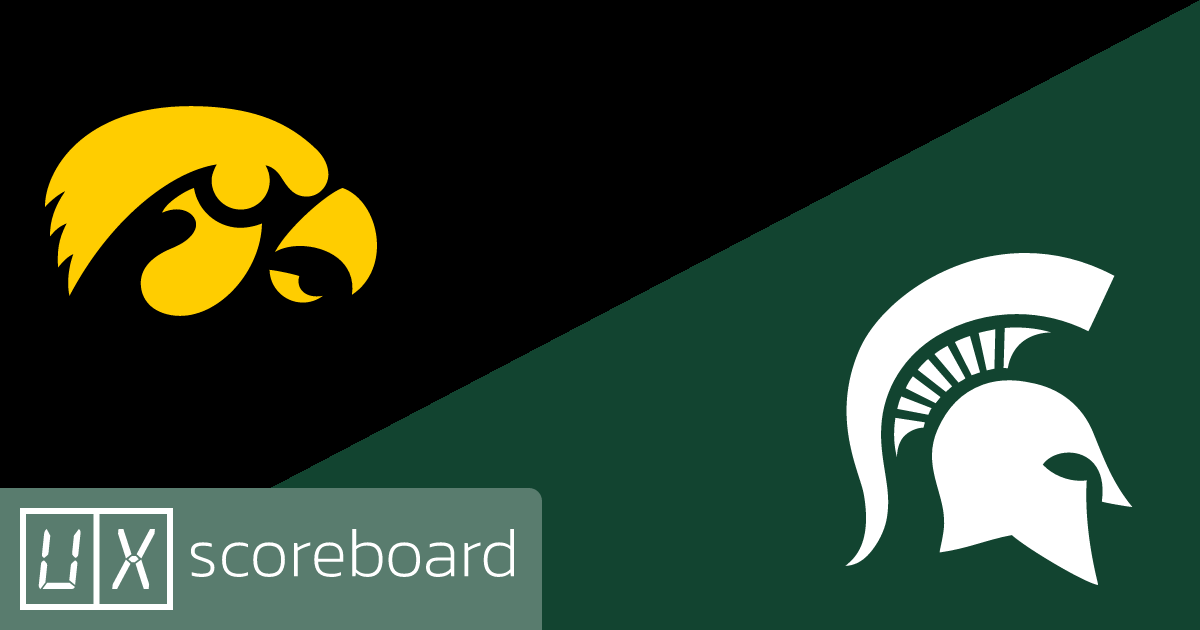 Iowa Hawkeyes vs Michigan State Spartans game highlights