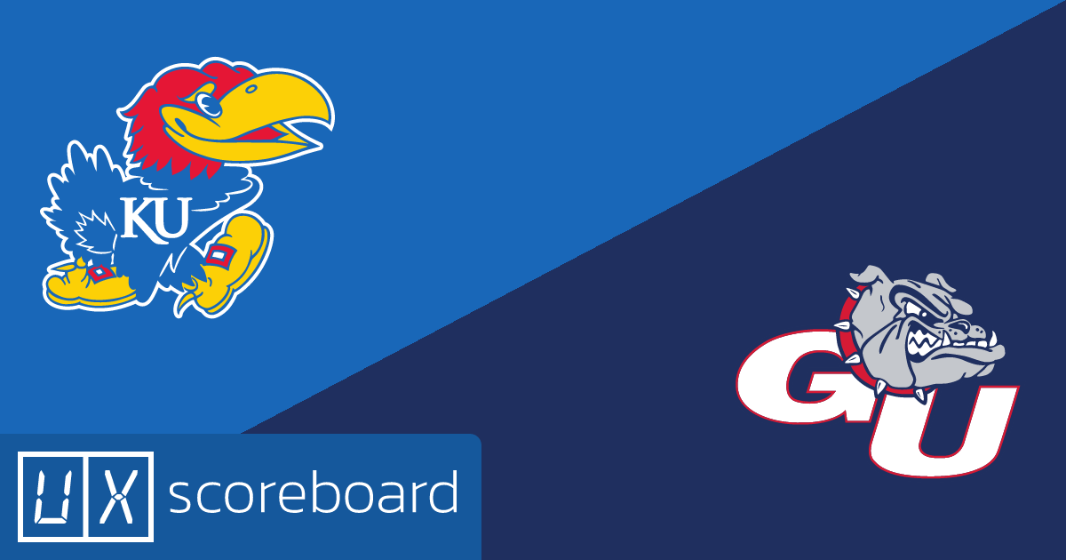 Kansas Jayhawks vs Gonzaga Bulldogs game highlights