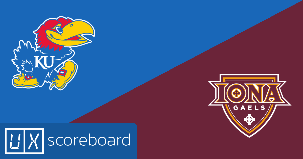 Kansas Jayhawks vs Iona Gaels game highlights
