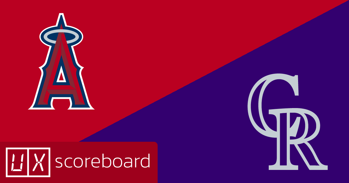 Los Angeles Angels vs Colorado Rockies game highlights