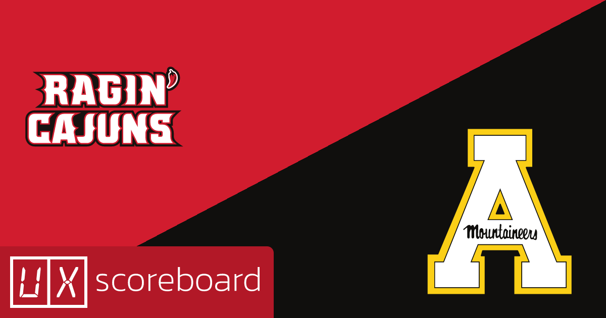 Louisiana Ragin' Cajuns vs Appalachian State Mountaineers game highlights