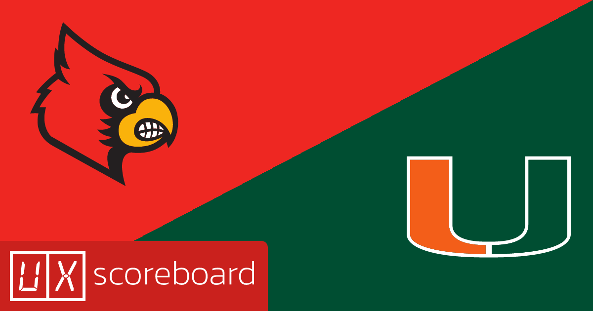 Louisville Cardinals vs Miami Hurricanes game highlights