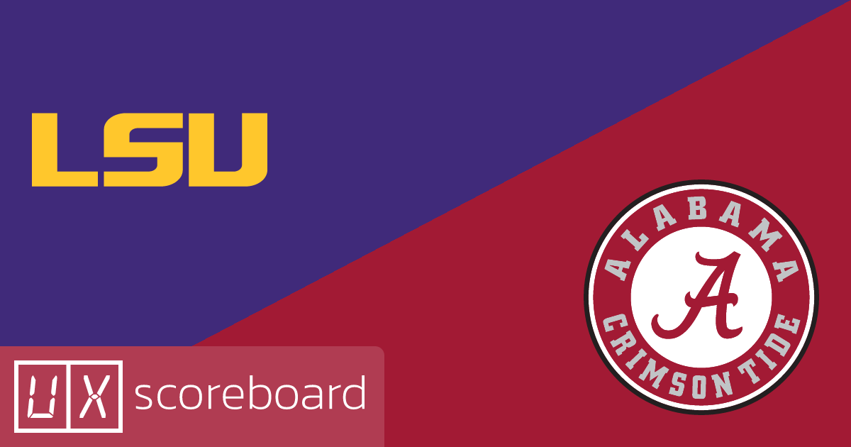 LSU Tigers vs Alabama Crimson Tide game highlights