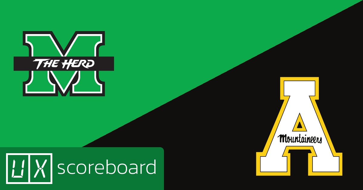 Marshall Thundering Herd vs Appalachian State Mountaineers game highlights