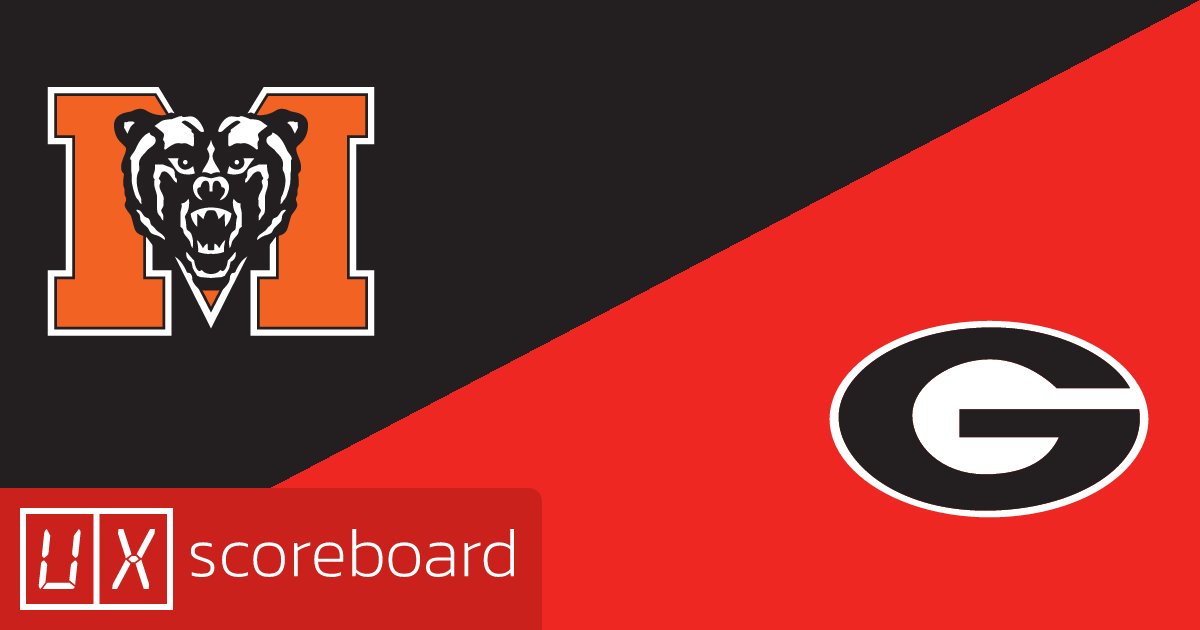 Mercer Bears vs Georgia Bulldogs game highlights