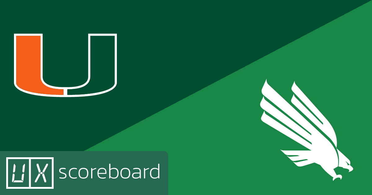 Miami Hurricanes vs North Texas Mean Green game highlights