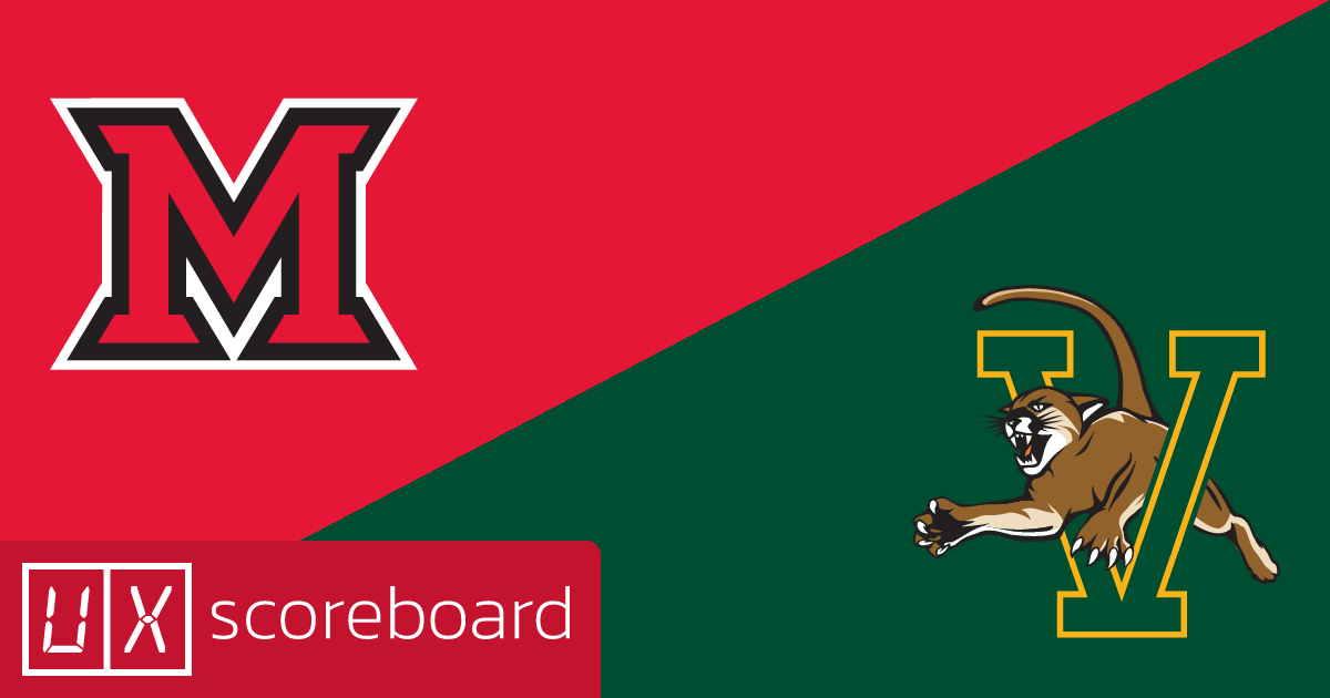 Miami (OH) Redhawks vs Vermont Catamounts game highlights