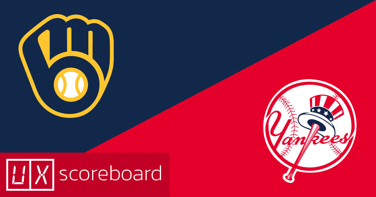 Milwaukee Brewers vs New York Yankees game highlights