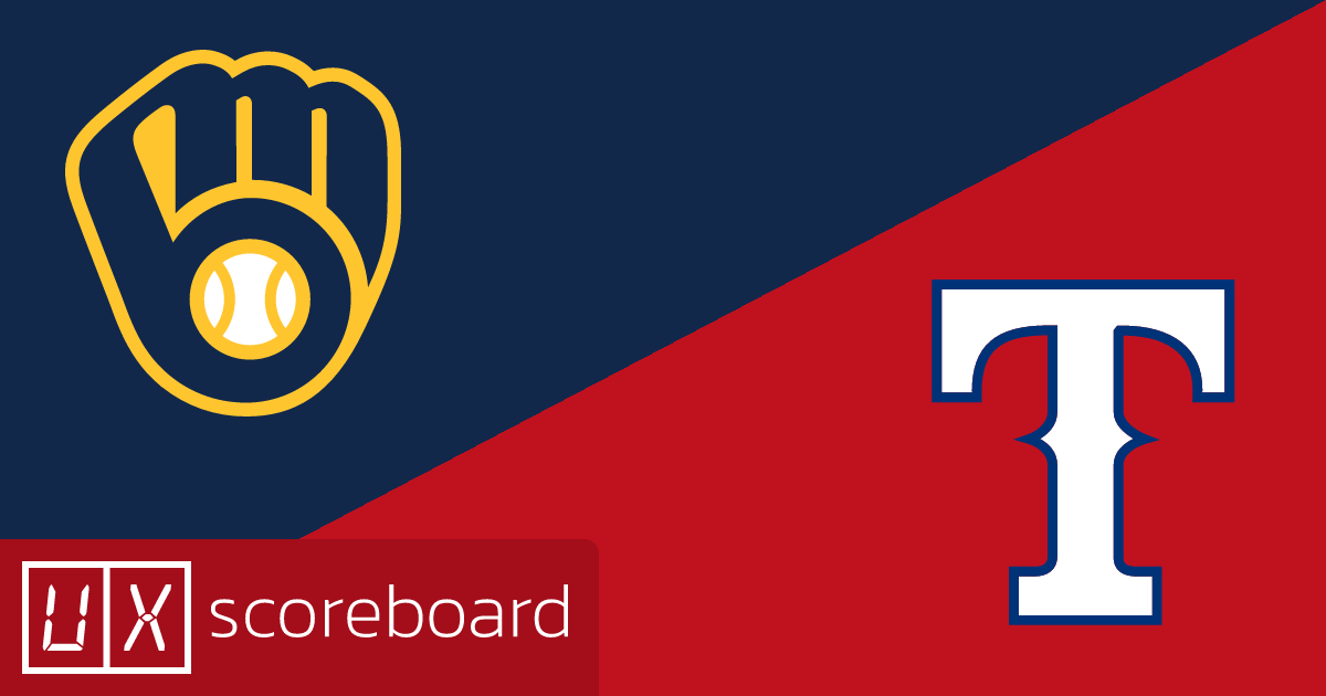 Milwaukee Brewers vs Texas Rangers game highlights