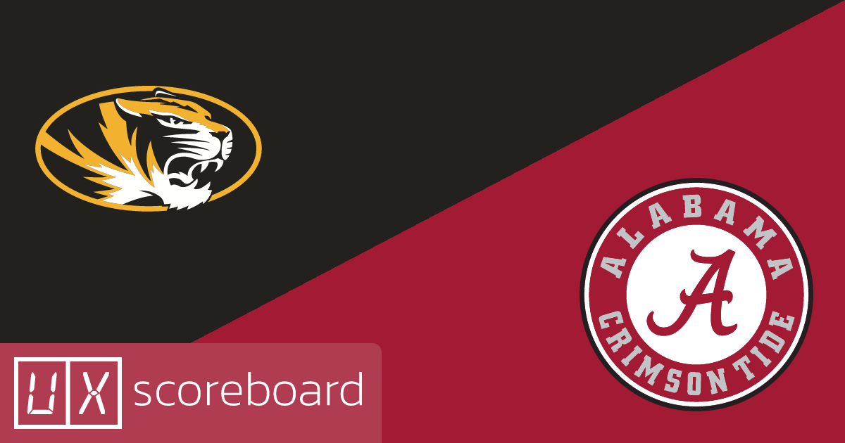 Missouri Tigers vs Alabama Crimson Tide game highlights