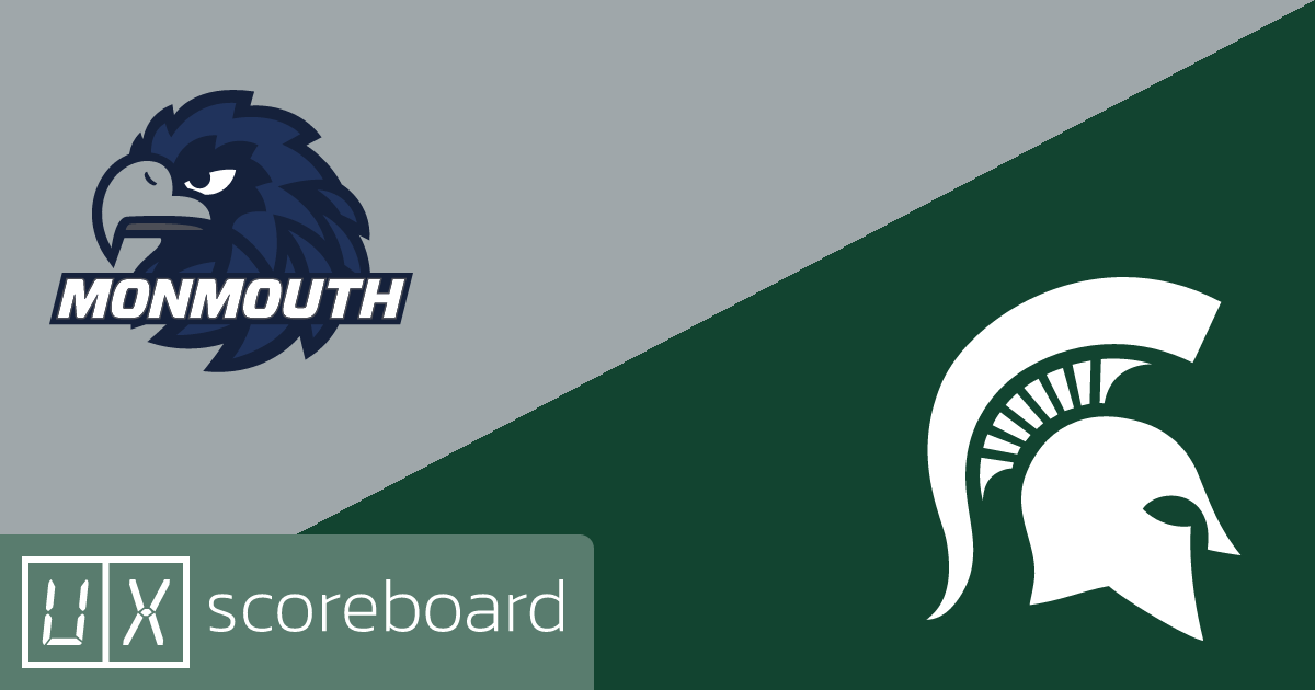 Monmouth Hawks vs Michigan State Spartans game highlights