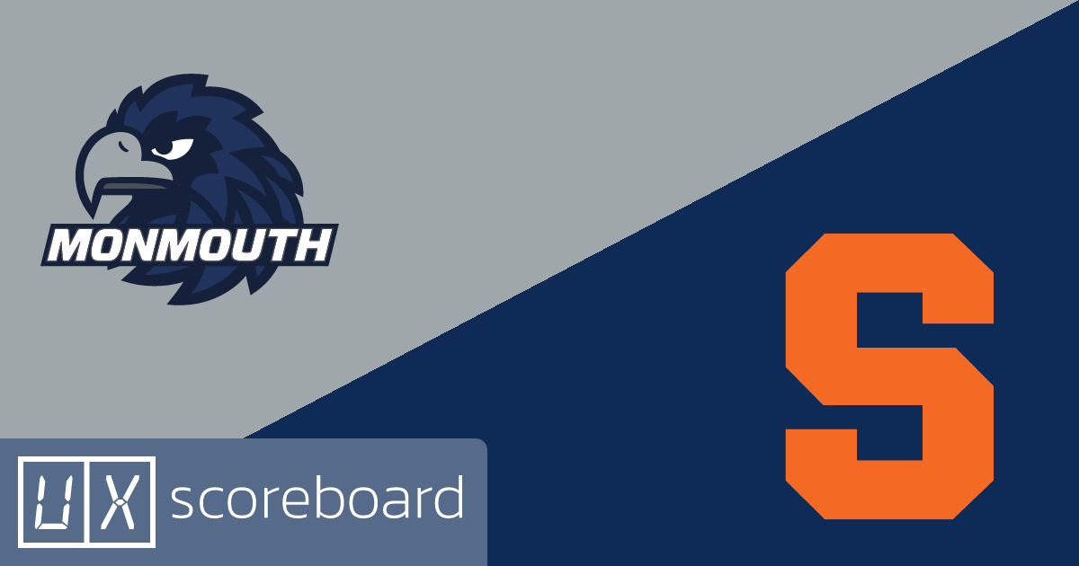 Monmouth Hawks vs Syracuse Orange game highlights