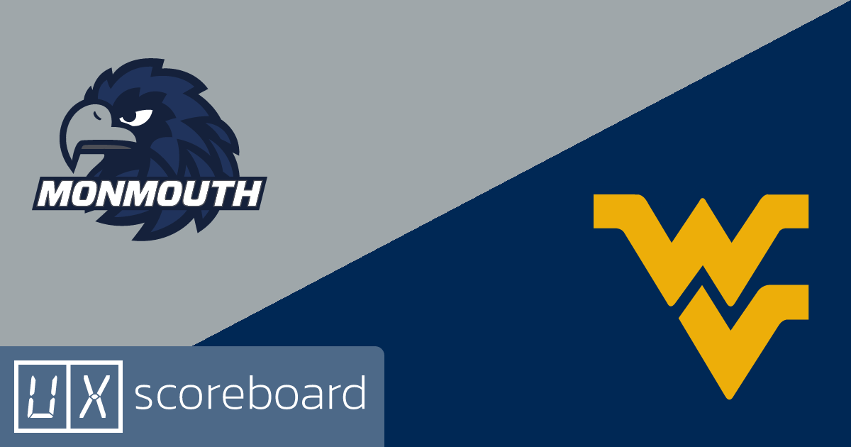 Monmouth Hawks vs West Virginia Mountaineers game highlights