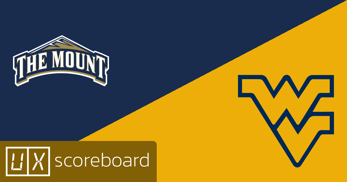 Mount St. Mary's Mountaineers vs West Virginia Mountaineers game highlights