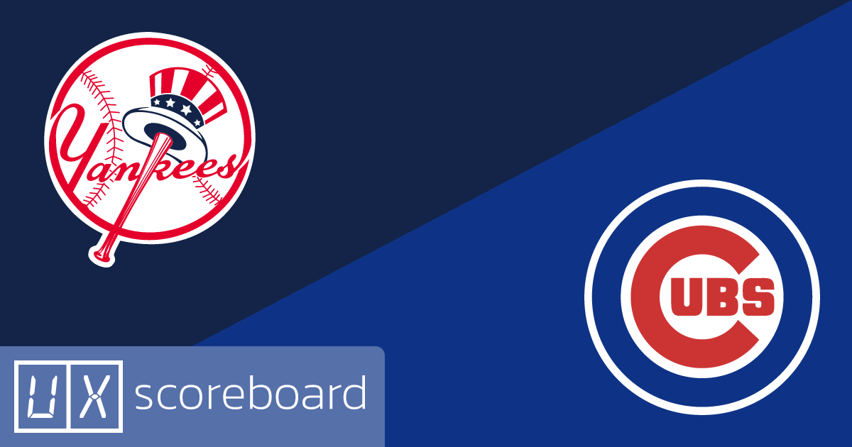 New York Yankees vs Chicago Cubs game highlights