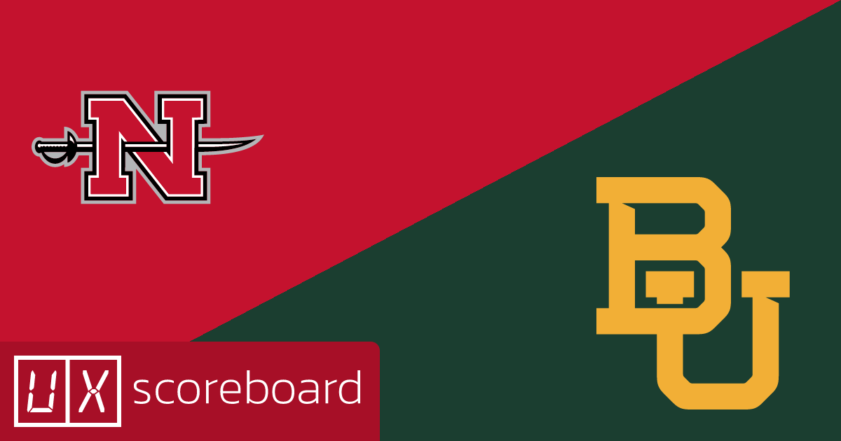 Nicholls Colonels vs Baylor Bears game highlights