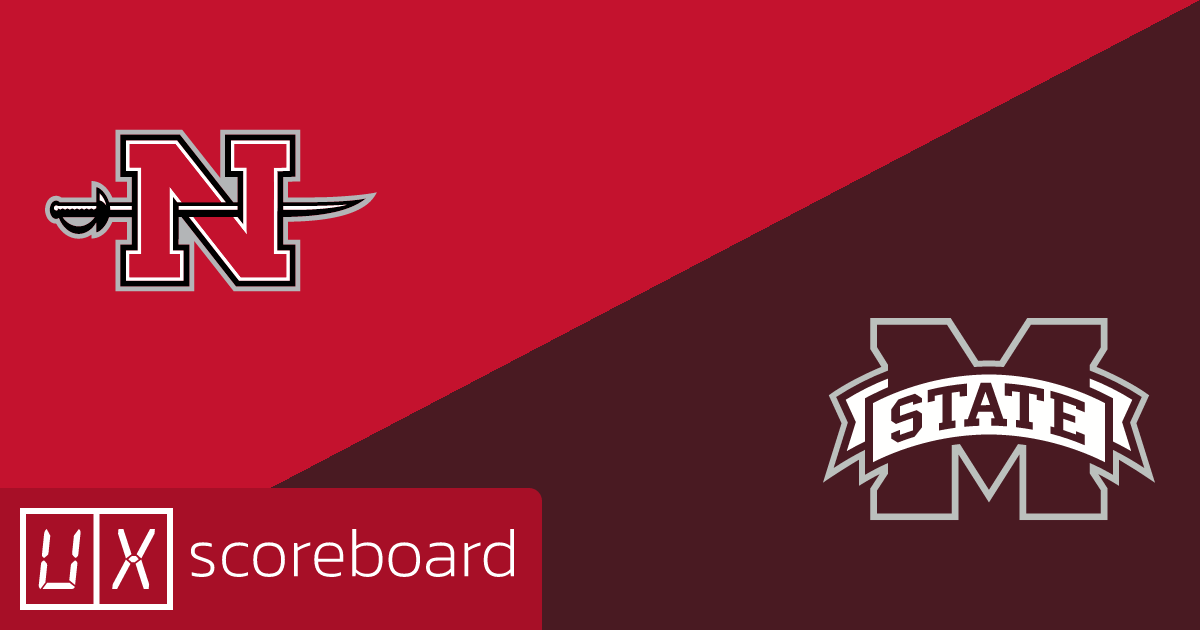 Nicholls Colonels vs Mississippi State Bulldogs game highlights