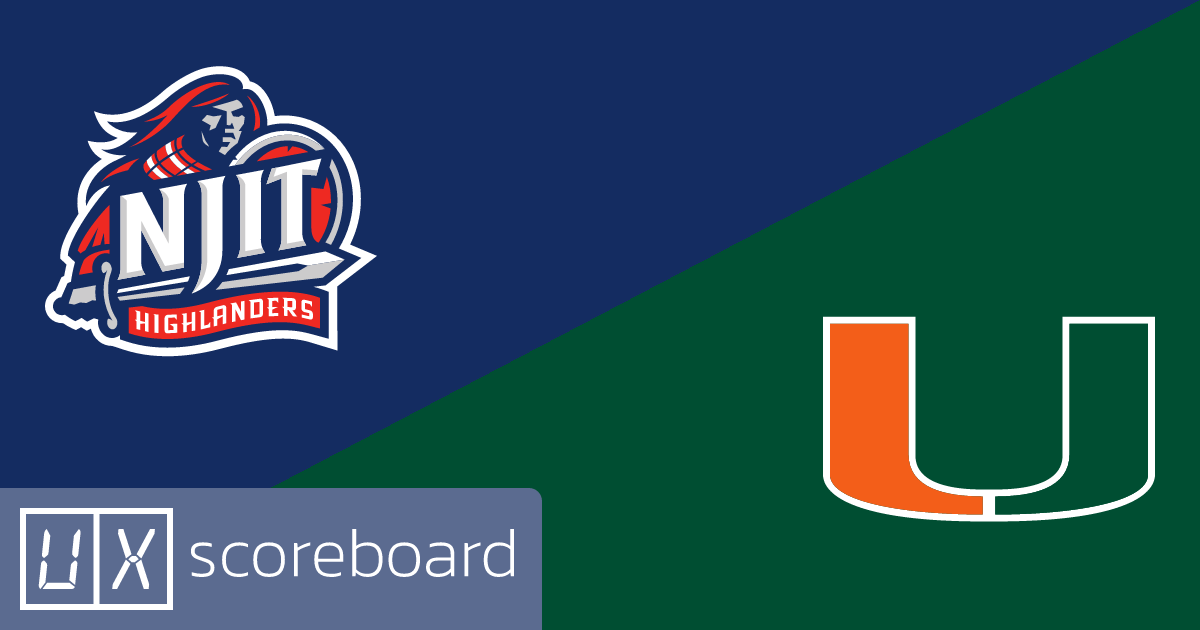 NJIT Highlanders vs Miami Hurricanes game highlights