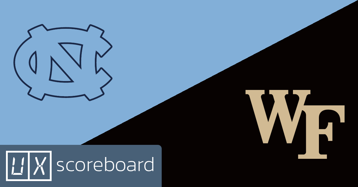 North Carolina Tar Heels vs Wake Forest Demon Deacons game highlights