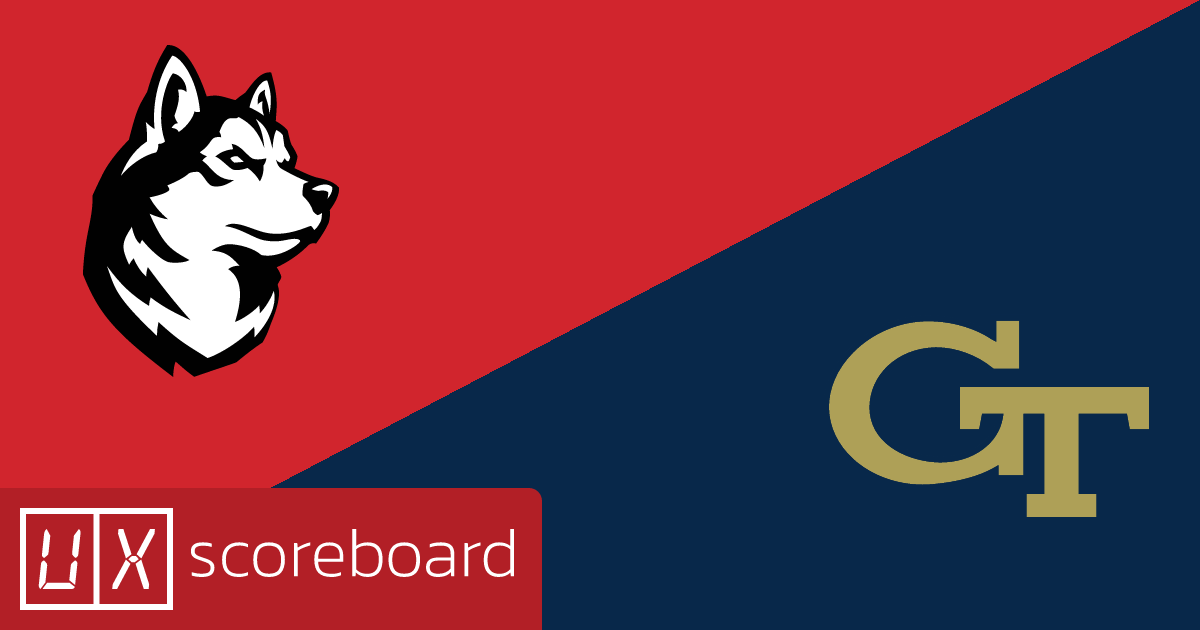Northeastern Huskies vs Georgia Tech Yellow Jackets game highlights