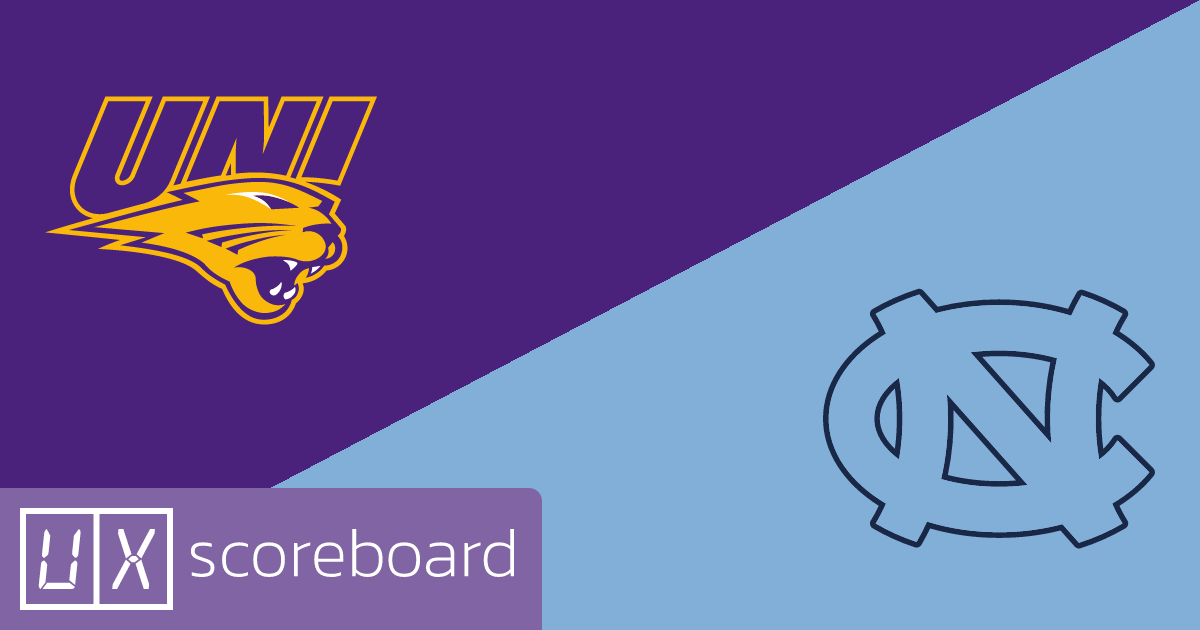 Northern Iowa Panthers vs North Carolina Tar Heels game highlights