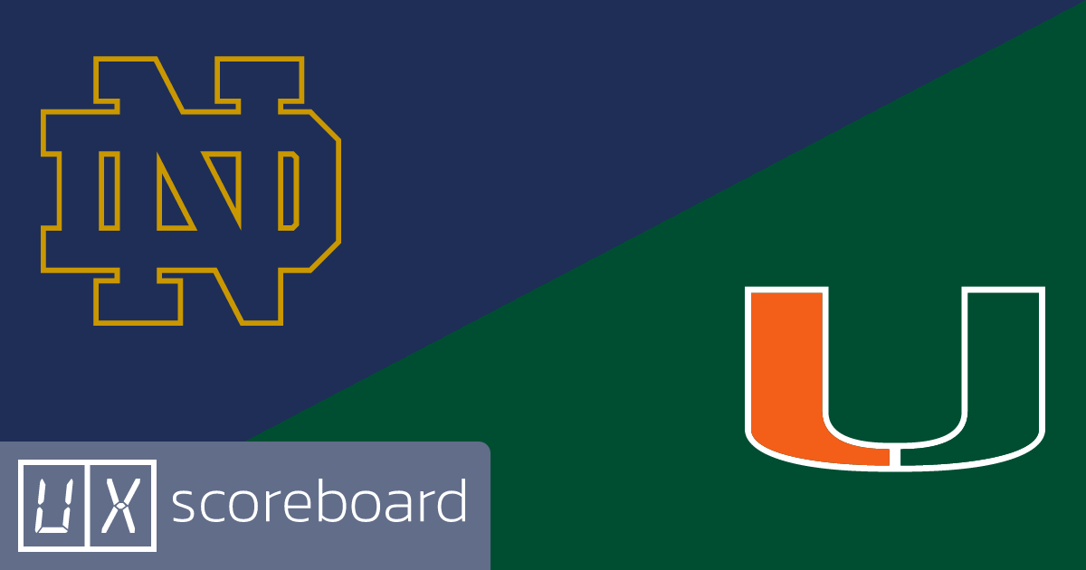 Notre Dame Fighting Irish vs Miami Hurricanes game highlights