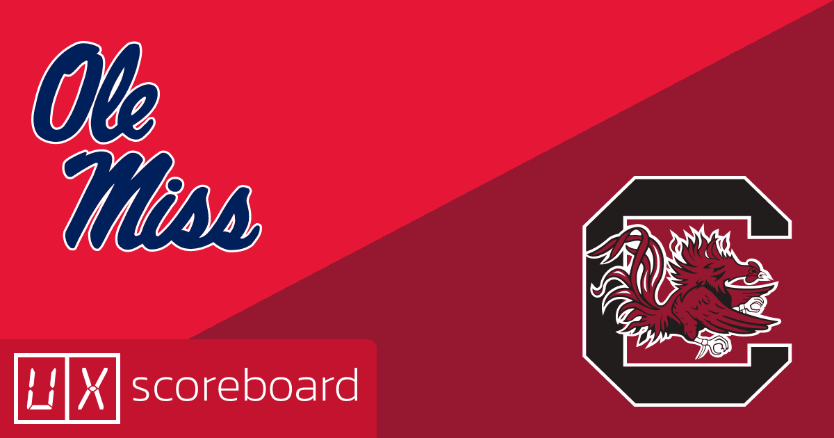 Ole Miss Rebels vs South Carolina Gamecocks game highlights