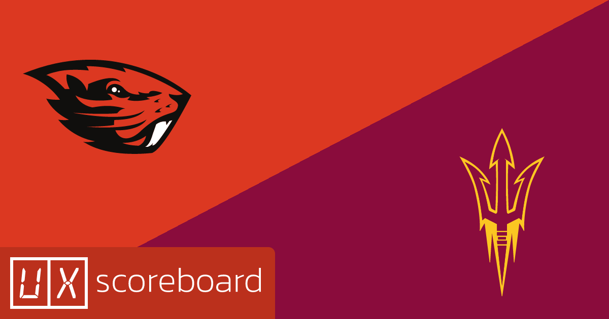 Oregon State Beavers vs Arizona State Sun Devils game highlights