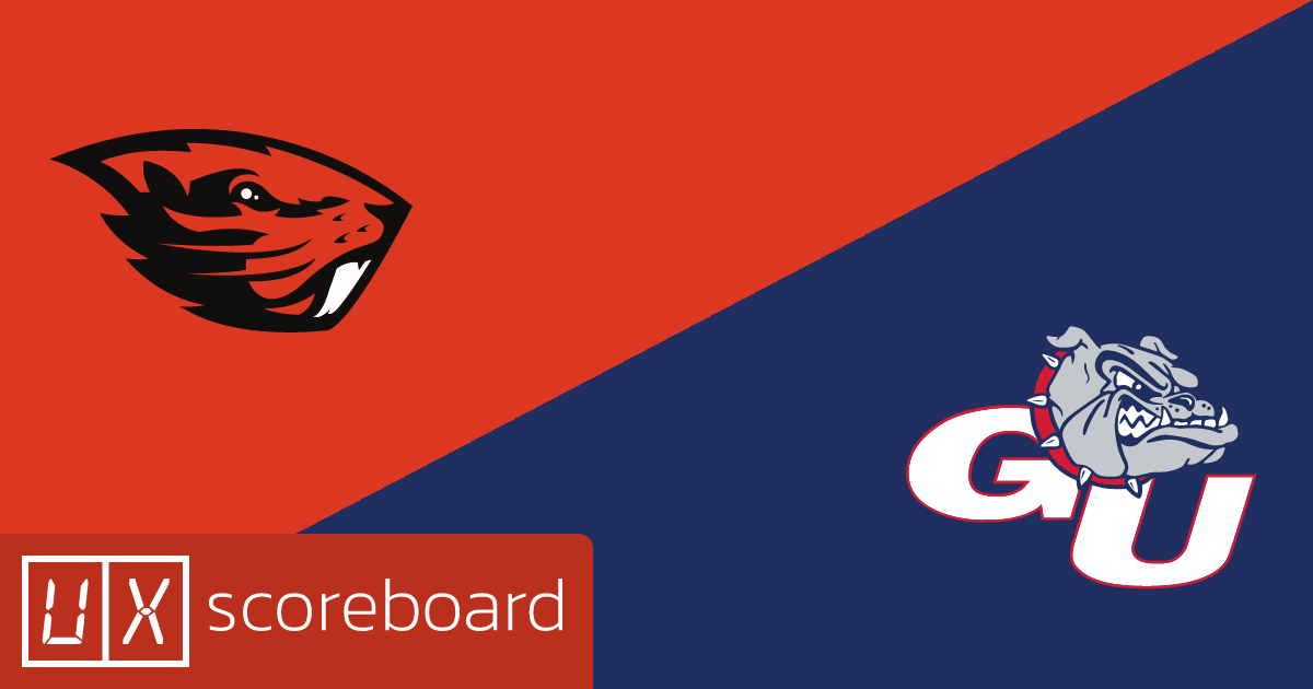 Oregon State Beavers vs Gonzaga Bulldogs game highlights