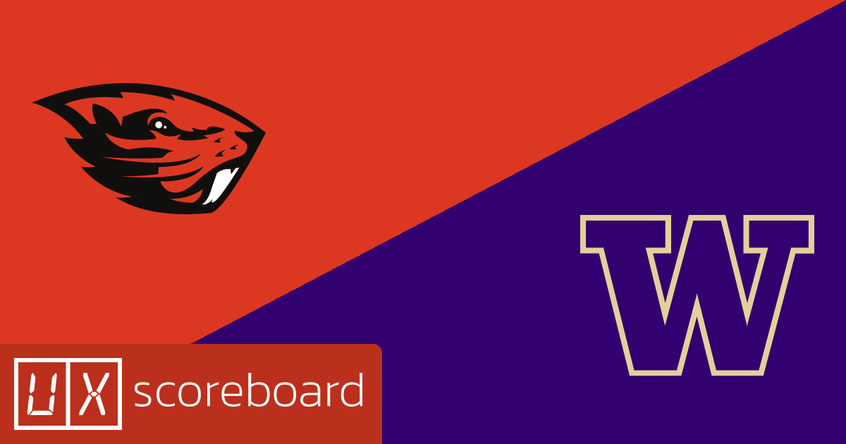 Oregon State Beavers vs Washington Huskies game highlights