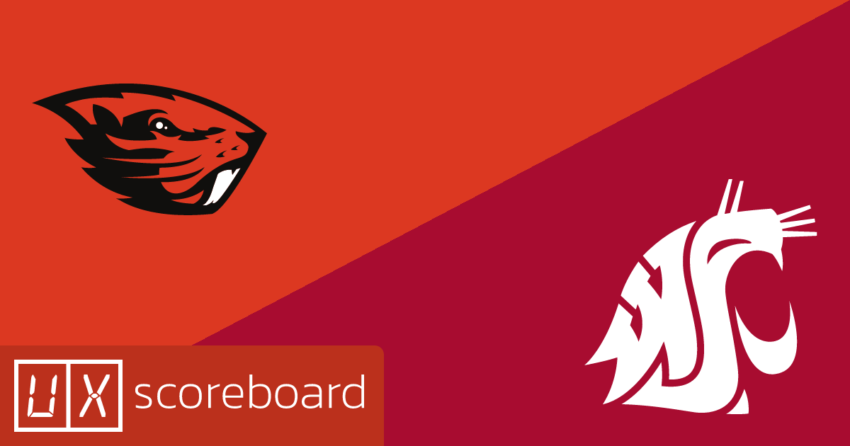 Oregon State Beavers vs Washington State Cougars game highlights