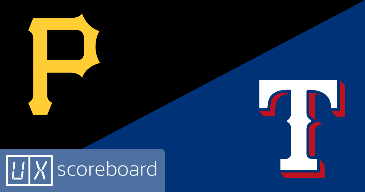 Pittsburgh Pirates vs Texas Rangers game highlights
