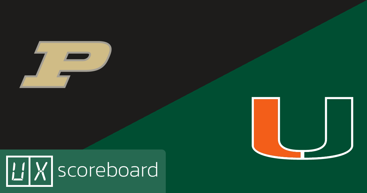 Purdue Boilermakers vs Miami Hurricanes game highlights