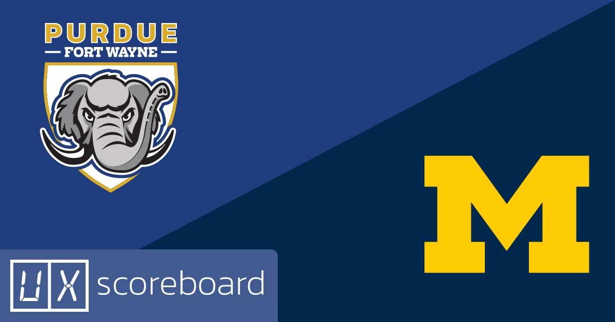 Purdue Fort Wayne Mastodons vs Michigan Wolverines game highlights